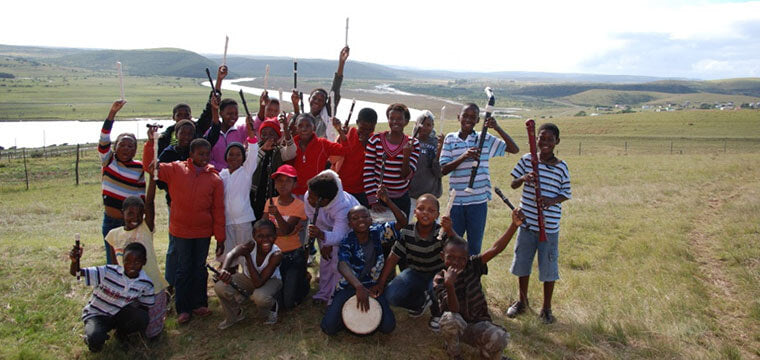 One hour of music lessons for a child in South Africa