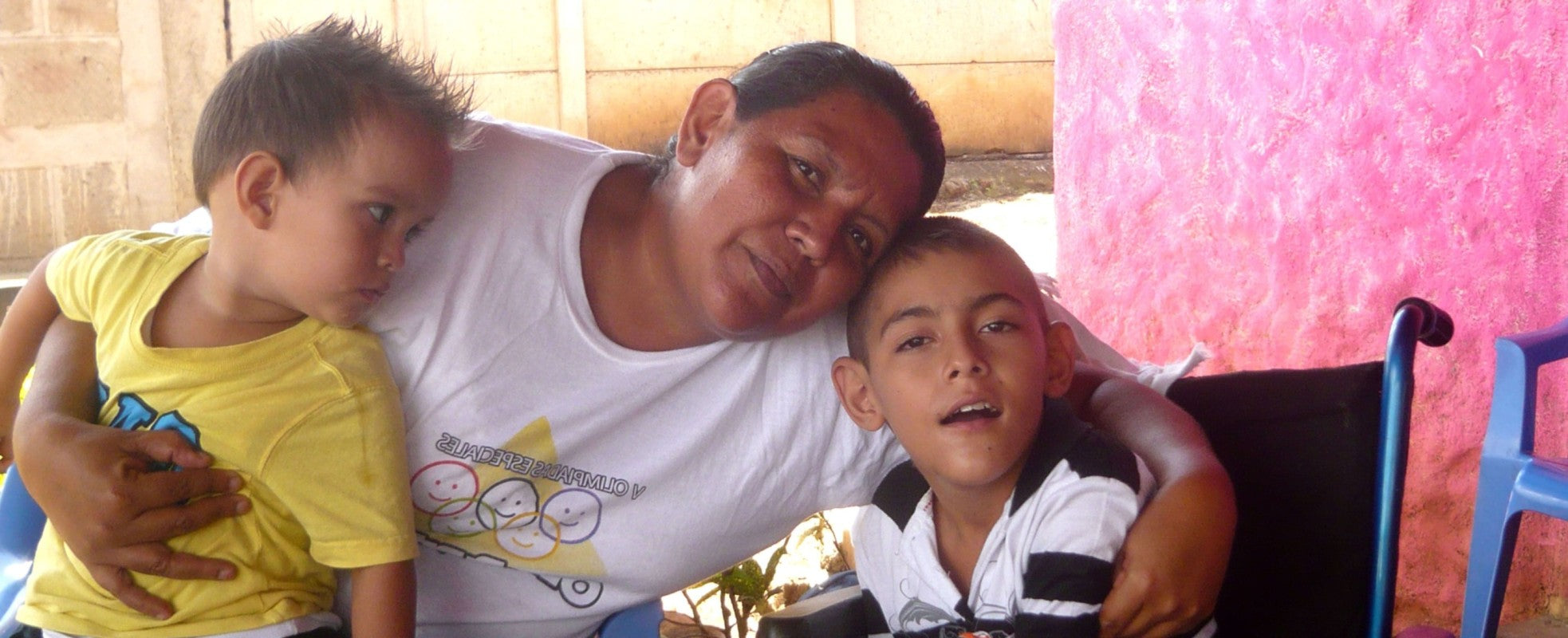 Four tablets for a child with disabilities in Nicaragua