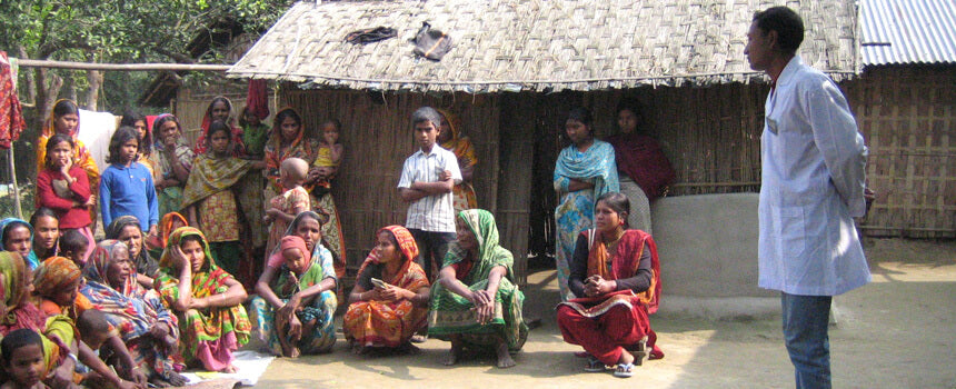 Ambulance for two villagers in Bangladesh