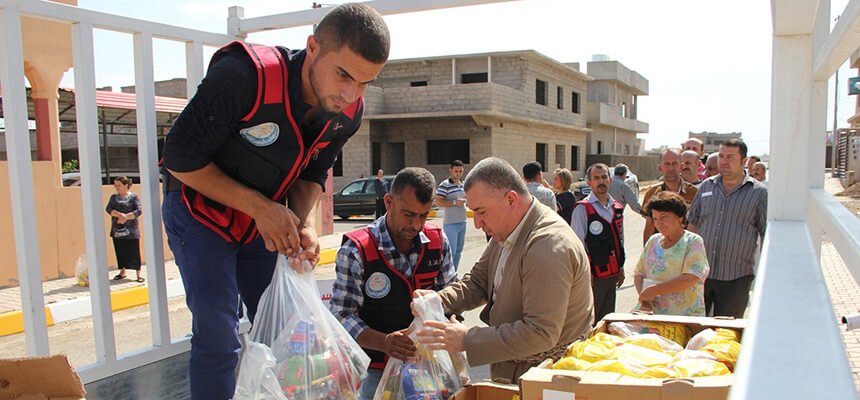 A lunch for a refugee student in Northern Iraq