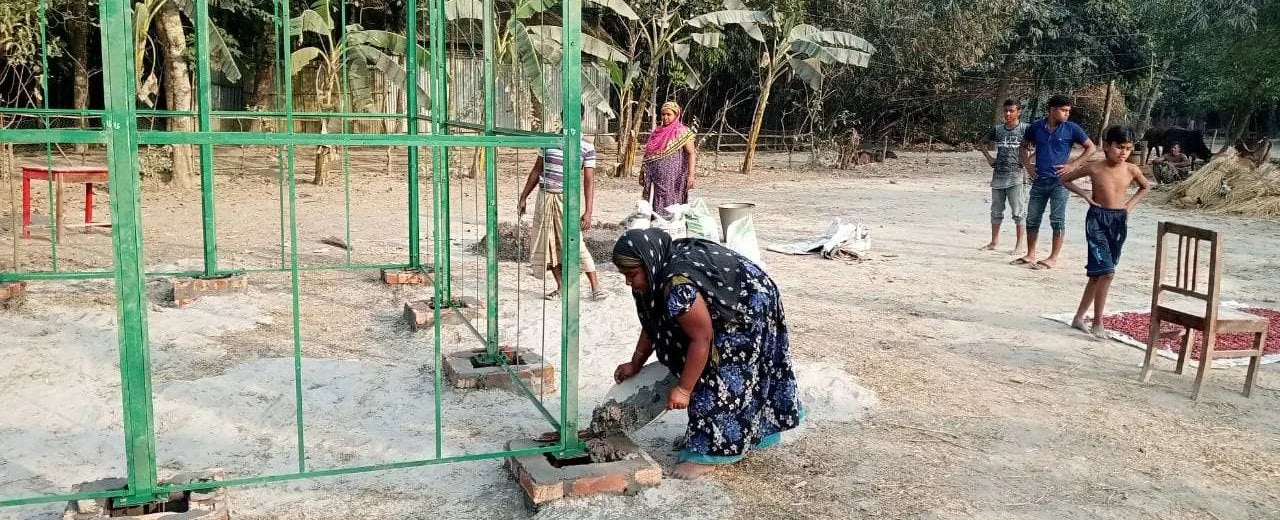 1 m³ Lagerfläche für die Ernte einer Bauernfamilie in Bangladesch