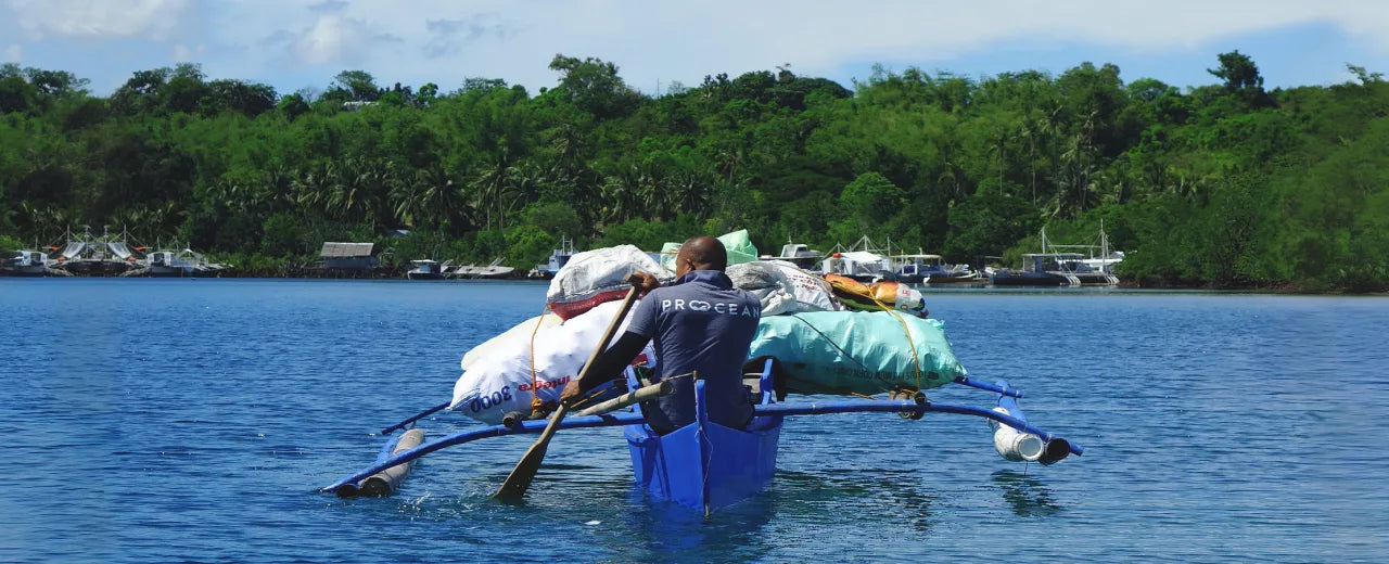 Sammeln von 1 kg Ozeanplastik auf den Philippinen