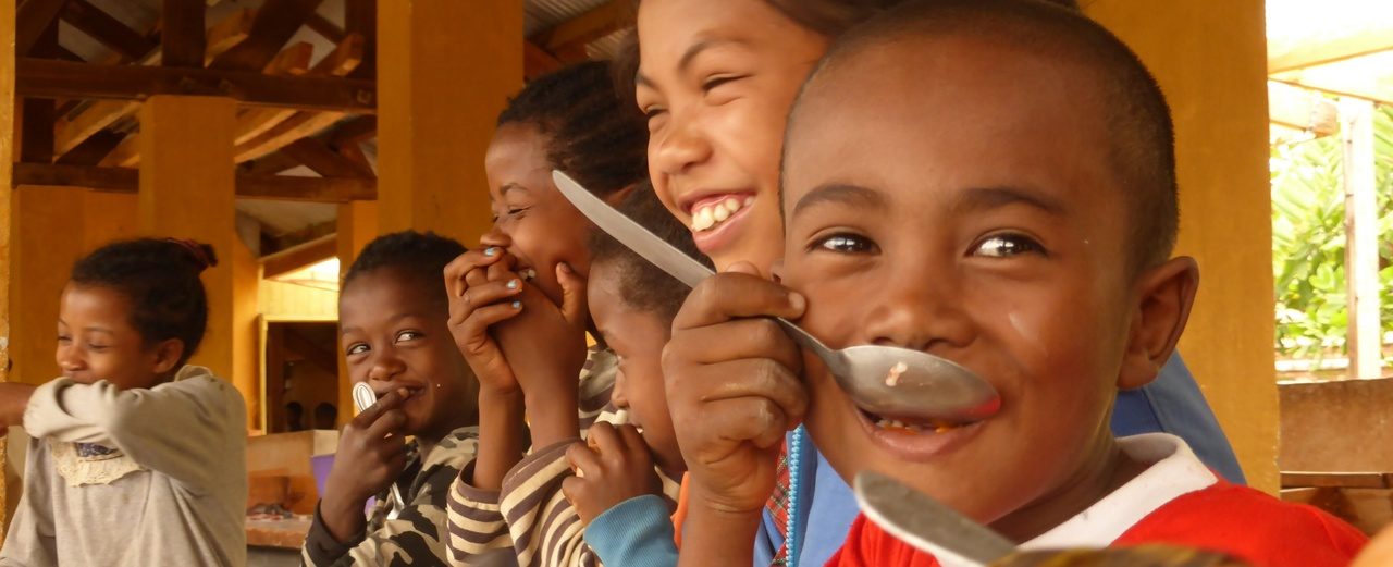 Three main meals for a schoolchild in Madagascar