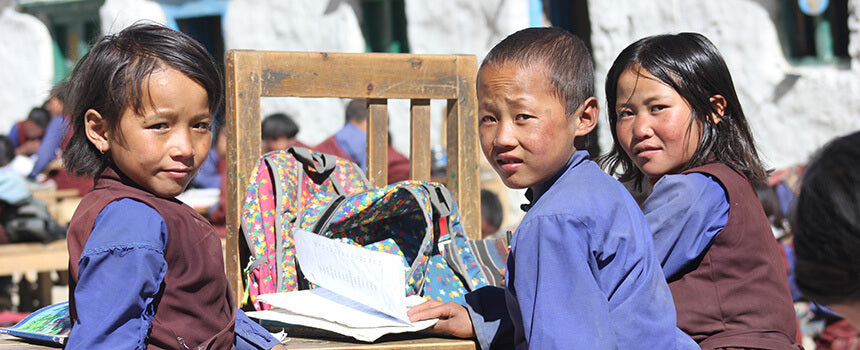 A day of school for a child in Nepal